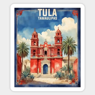 Tula Tamaulipas Mexico Vintage Tourism Travel Sticker